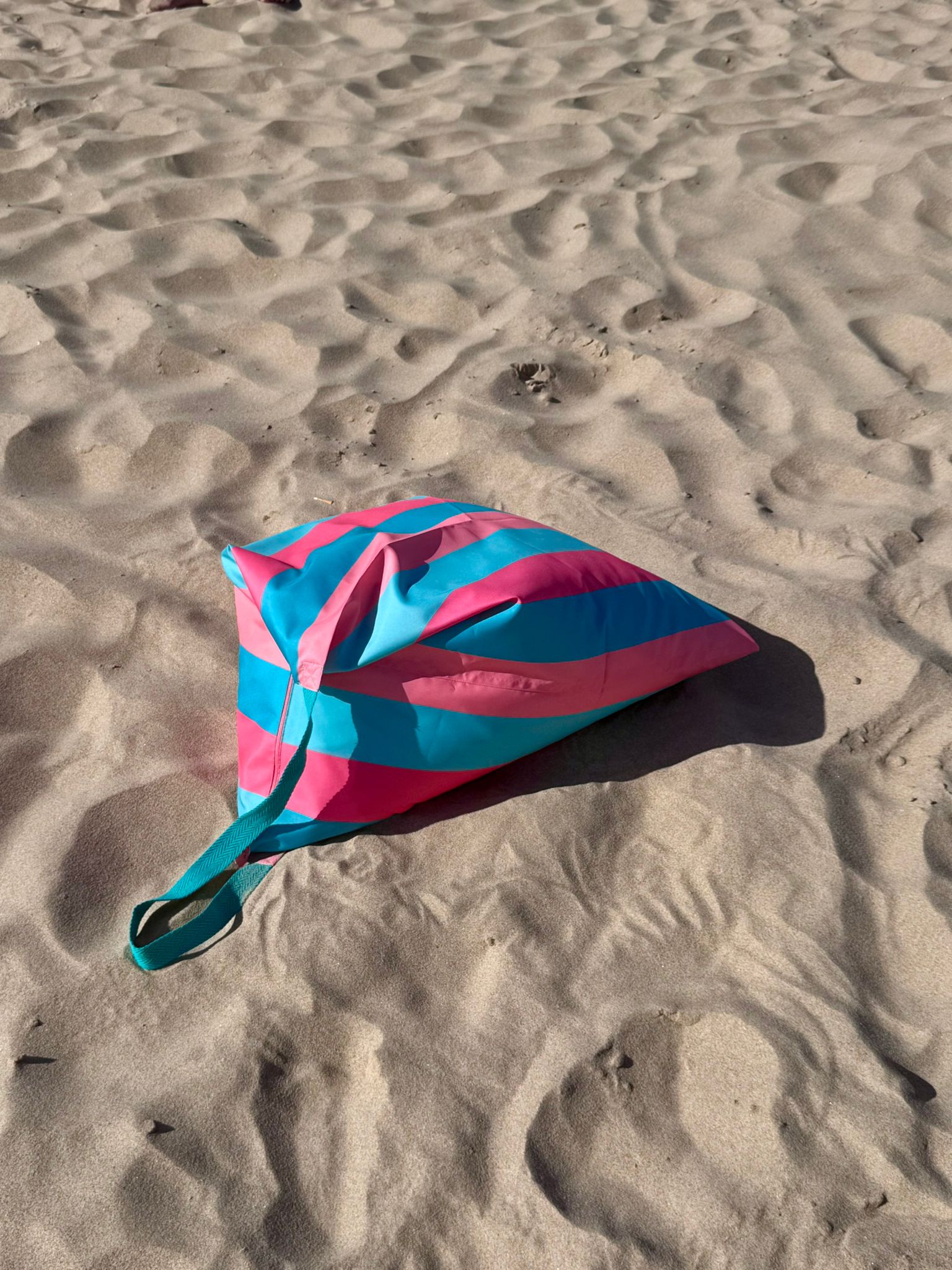 Puff de praia Sorbet Tropical da Ohana Puffs, feito à mão, nas cores Rosa, Azul